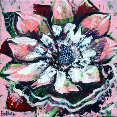 Peinture intitulée "Strong flower 6" par Bellule' Art, Œuvre d'art originale, Acrylique Monté sur Châssis en bois