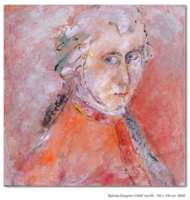 Painting titled "WA MOZART 100X100" by Claudine Gregoire (Claudine BELMAS-GREGOIRE), Original Artwork