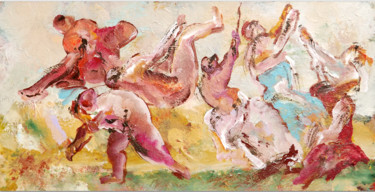 Painting titled "0732-16-reve-d-este…" by Claudine Gregoire (Claudine BELMAS-GREGOIRE), Original Artwork, Acrylic
