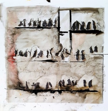 Creant un món propi Dessin intitulée "Creant un món propi" par Bel Mur, Œuvre d'art originale, Encre