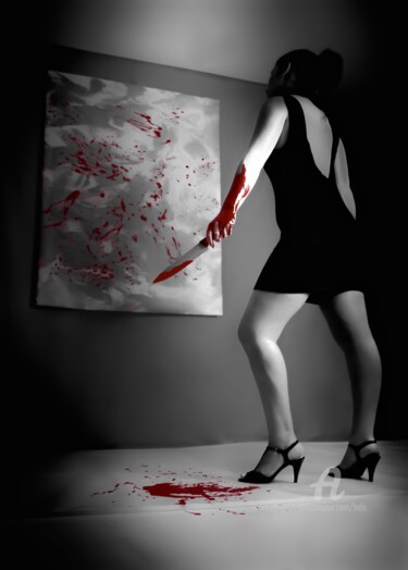 Photographie intitulée "Femme fatale" par David Belo, Œuvre d'art originale