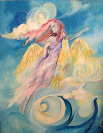 Peinture intitulée "l'air" par Isabelle Belsaï-Huart, Œuvre d'art originale