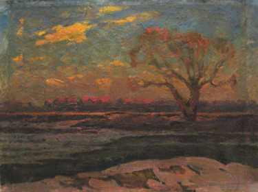 Peinture intitulée "Spring morning" par Vasily Belikov, Œuvre d'art originale, Huile