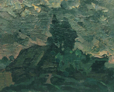 Painting titled "Dull spring evening" by Vasily Belikov, Original Artwork, Oil