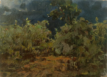 Pintura intitulada "Before the rain" por Vasily Belikov, Obras de arte originais, Óleo