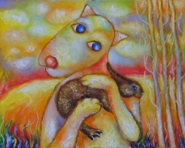 Painting titled "song" by Belyacow, Original Artwork