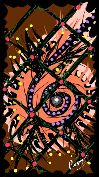 Цифровое искусство под названием "Chilopoda." - Taoufiq Benabdellah, Подлинное произведение искусства, Цифровая живопись