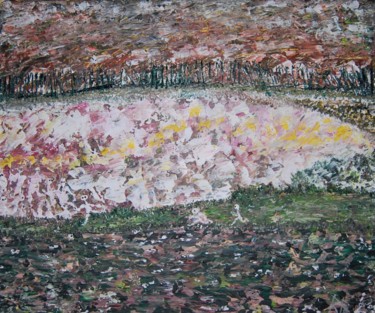 Peinture intitulée "RDV au marais" par Ben B, Œuvre d'art originale, Acrylique