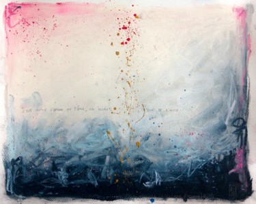 Dessin intitulée "La Centaine d'Amour…" par Benedicte Caillat, Œuvre d'art originale, Pastel