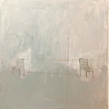 Картина под названием "Introspection 5" - Benedicte Caillat, Подлинное произведение искусства, Акрил Установлен на Деревянна…
