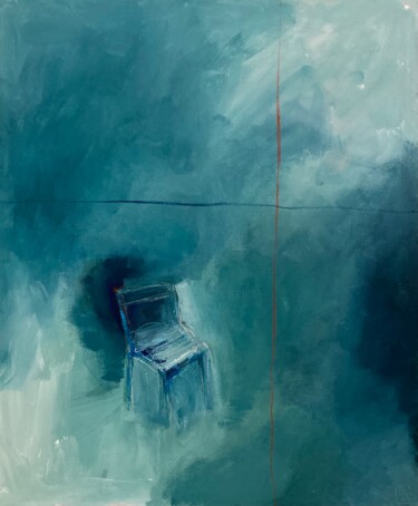 Malerei mit dem Titel "Introspection 1" von Benedicte Caillat, Original-Kunstwerk, Acryl