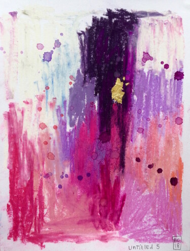 图画 标题为“Le Printemps #5” 由Benedicte Caillat, 原创艺术品, 粉彩