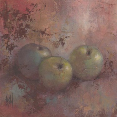 Peinture intitulée "Pommes" par Benedicte Stef, Œuvre d'art originale