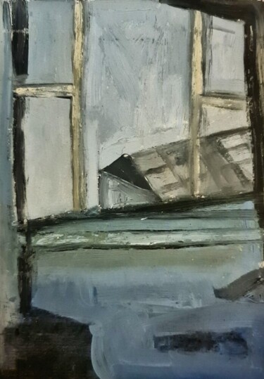 Blue Painting Painting titled "Blue Painting" by Martyna Benedyka, Original Art, Oil