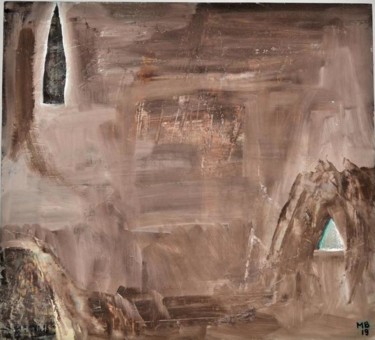 Pittura intitolato "Conversation" da Martyna Benedyka, Opera d'arte originale, Olio Montato su Pannello di legno