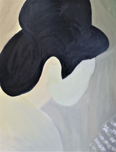 Why The World Looks The Way It Does (Conversation I) Pintura intitulada "Why The World Looks…" por Martyna Benedyka, Obras de arte originais, Óleo
