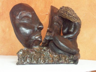 Sculpture intitulée "Hésitation" par Malya, Œuvre d'art originale