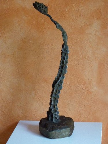 Sculpture intitulée "Jirafa" par Malya, Œuvre d'art originale