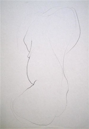 Painting titled "Nude 1" by Ben George, Original Artwork