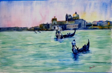 Pintura titulada "Venecia" por Benilde, Obra de arte original, Acuarela
