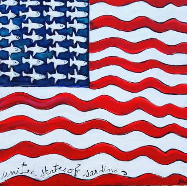 绘画 标题为“United states of sa…” 由Benis, 原创艺术品, 丙烯