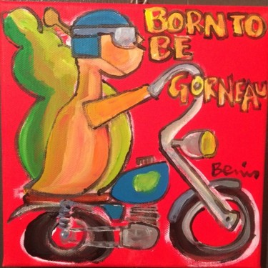 Peinture intitulée "Born to be ..." par Benis, Œuvre d'art originale, Acrylique