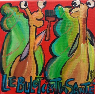 Schilderij getiteld "Bulot" door Benis, Origineel Kunstwerk, Acryl