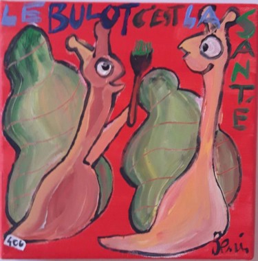 Peinture intitulée "Le bulot" par Benis, Œuvre d'art originale, Acrylique