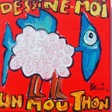 Peinture intitulée "Doux thon" par Benis, Œuvre d'art originale, Acrylique