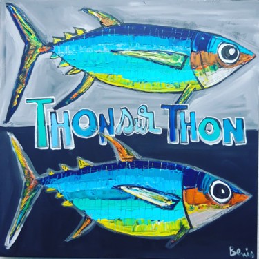 Painting titled "Thon/Thon" by Benis, Original Artwork, Acrylic