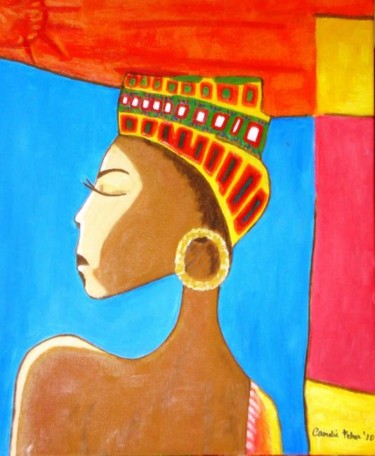 Pintura titulada "Etnia" por Camelia, Obra de arte original
