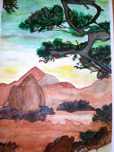 Pintura titulada "Fuji" por Camelia, Obra de arte original