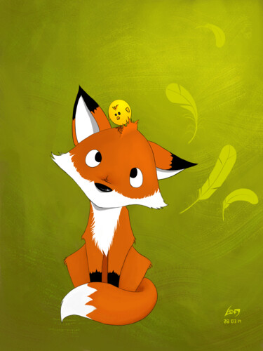 Digital Arts titled "the-fox.jpg" by Benjamin Friess, Original Artwork