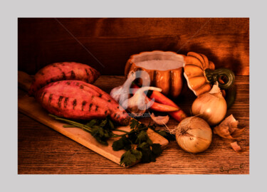 Photographie intitulée "rustic-dinner.jpg" par Benjamin, Œuvre d'art originale