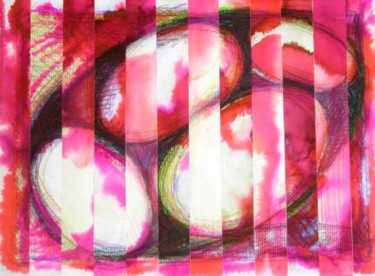 Painting titled "Pink Eggs, No Ham" by Benjamin Groff, Original Artwork