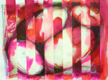 Painting titled "Pink Eggs, No Ham II" by Benjamin Groff, Original Artwork