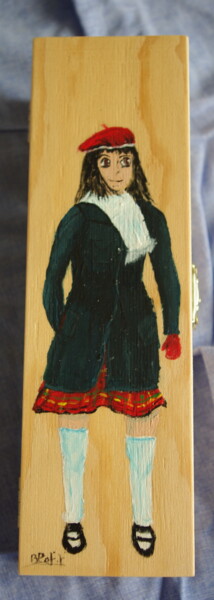 Artisanat intitulée "Écossaise plumier e…" par Benjamin Petit, Œuvre d'art originale, Décoration de maison