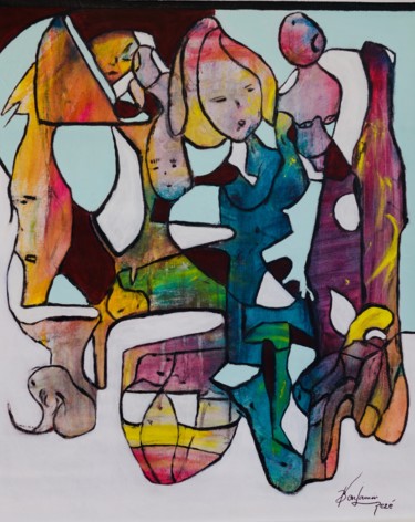 Peinture intitulée "Safari" par Benjamin Rezé, Œuvre d'art originale, Acrylique