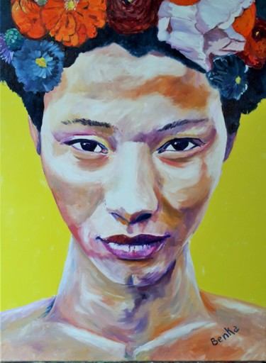 "Portrait VII" başlıklı Tablo Benka tarafından, Orijinal sanat, Petrol