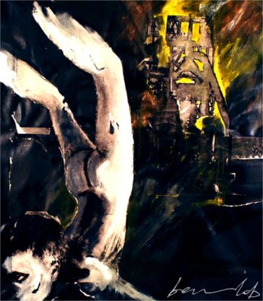 Peinture intitulée "Napalm city" par Benlob, Œuvre d'art originale