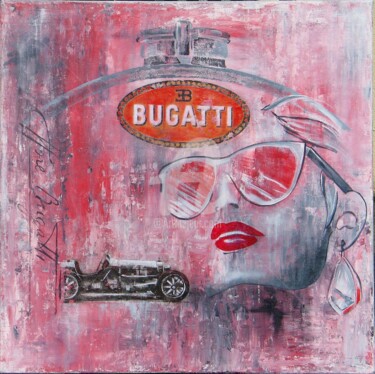 Malerei mit dem Titel "Bugatti" von Benno Fognini, Original-Kunstwerk, Acryl