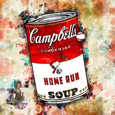Arte digital titulada "Campbell's : Snoopy…" por Benny Arte, Obra de arte original, Collages