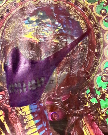 Dessin intitulée ""skullking"" par Benny Gutz, Œuvre d'art originale, Stylo à bille