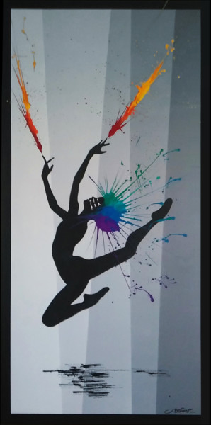 Painting titled "Jack Flash - 50x100…" by Julie Benoist, Original Artwork, Acrylic