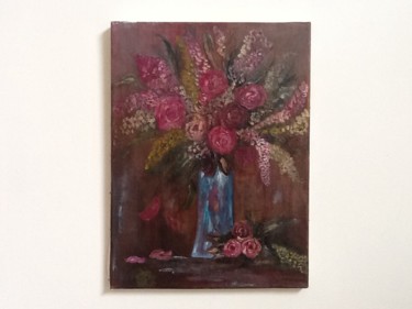 Painting titled "Bouquet d' antan" by Benoit Boniface, Original Artwork, Acrylic