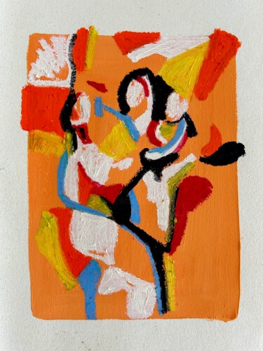 Dibujo titulada "Danse" por Benoit Boutoille, Obra de arte original, Pastel