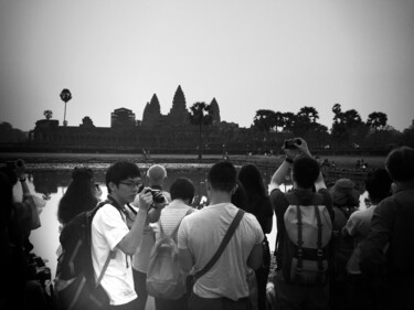 Photography titled "Angkor Wat Sunrise…" by Benoit Delplace, Original Artwork, Digital Photography