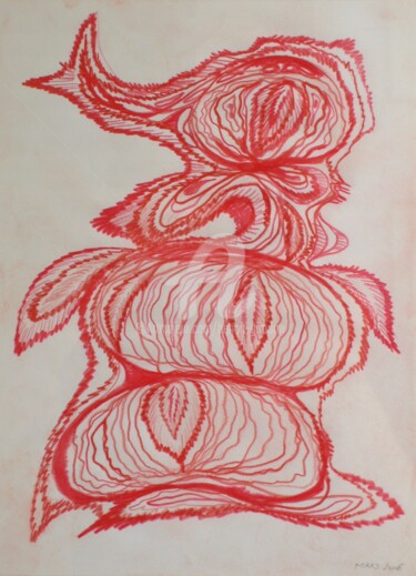 Dessin intitulée "oignon" par Benoît Girodon, Œuvre d'art originale