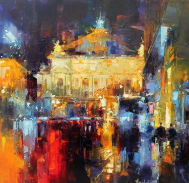 绘画 标题为“Paris la nuit” 由Benoit Havard, 原创艺术品