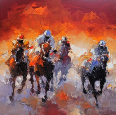 Peinture intitulée "Cavaliers" par Benoit Havard, Œuvre d'art originale